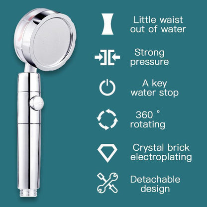 Vortex High Pressure Handheld Showerhead - Bouchrati